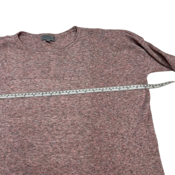 Joseph A Pink Ribbed Knit Pullover Boxy Fit Sweater Size M - Picture 8 of 11